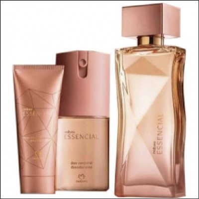 Kit Essencial Feminino Perfume Desodorante Creme Mãos Natura