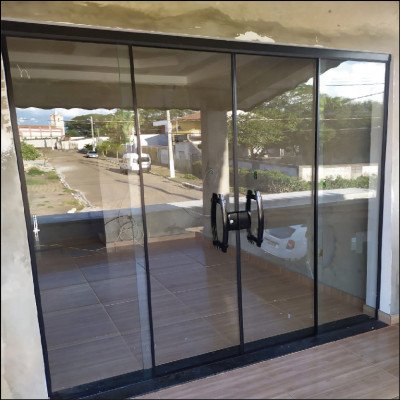 Porta em Vidro Temperado