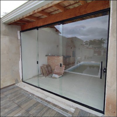 Porta em Vidro Temperado