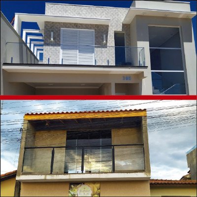 Sacada em Vidro Temperado