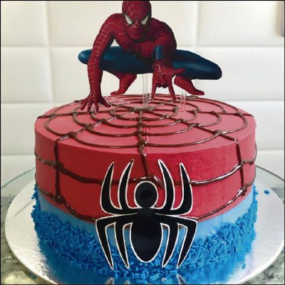 Bolo com Temática do Homem Aranha