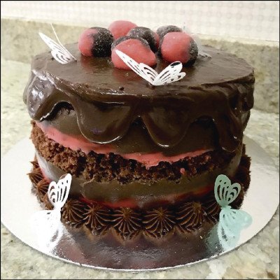 Bolo Desconstruído de Chocolate com Recheio de Sensação