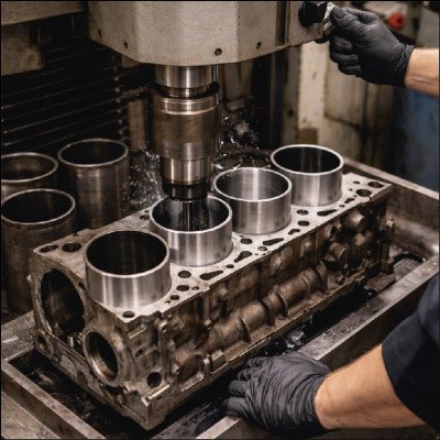 Troca/Usinagem de Buchas de Cilindro