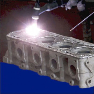 Enchimento da Base com Soldas em Cabeçotes