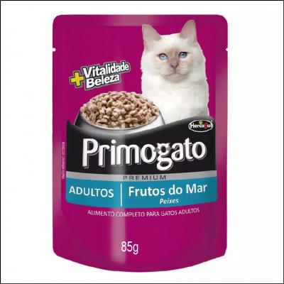 Sachê Primogato Sabor Frutos do Mar para Gatos Adultos