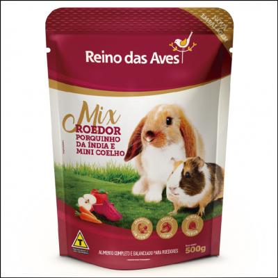 Mix Roedor Porquinho da Índia e Mini Coelho Reino das Aves