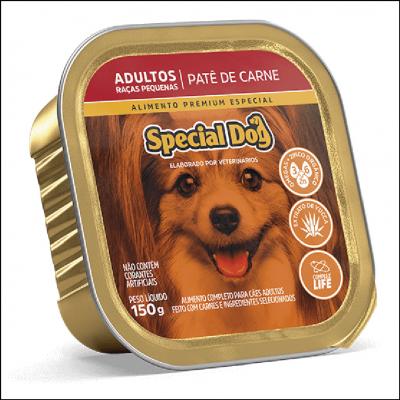 Patê Special Dog Adulto Raças Pequenas Sabor Carne