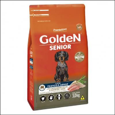 Ração Golden para Cães Sênior Raças Pequenas Frango e Arroz