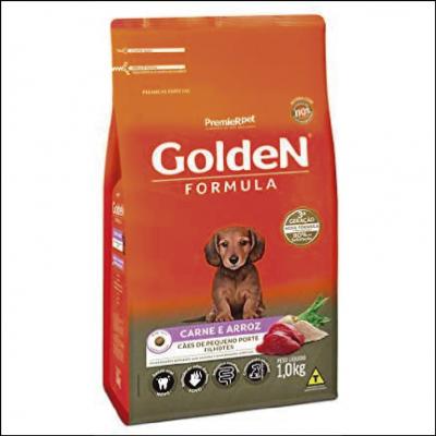 Ração Golden Fórmula Mini Bits para Cães Filhotes Raças Pequenas Carne e Arroz