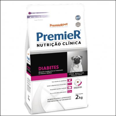 Ração Premier Nutrição Clínica Diabetes Cães Pequeno Porte