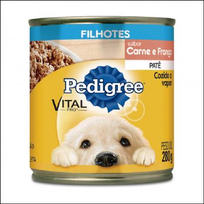 Pedigree Lata Patê de Carne e frango para Cães Filhotes