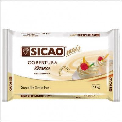 Cobertura Sicao chocolate Branco Fracionado Barra