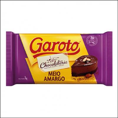 Chocolate Garoto Meio Amargo