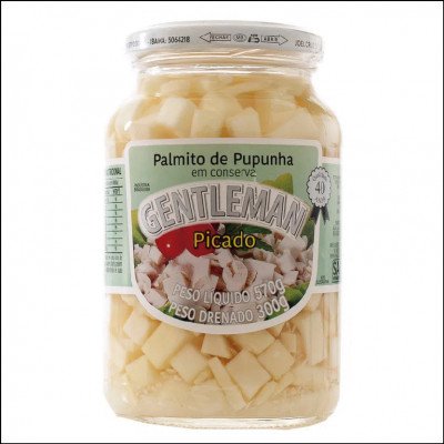 Palmito Gentleman Pupunha Picado
