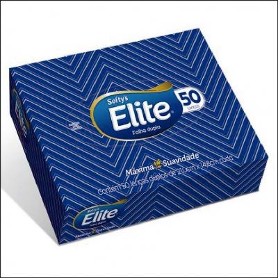 Lenços Folha Dupla Softys Elite C/ 50