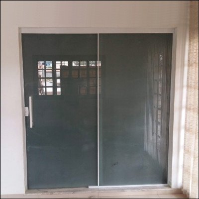 Porta 2 Folhas Jateado