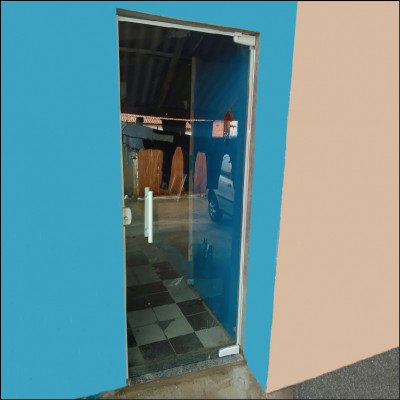 Porta de Abrir Incolor 1 Folha