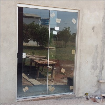 Porta 2 Folhas Incolor