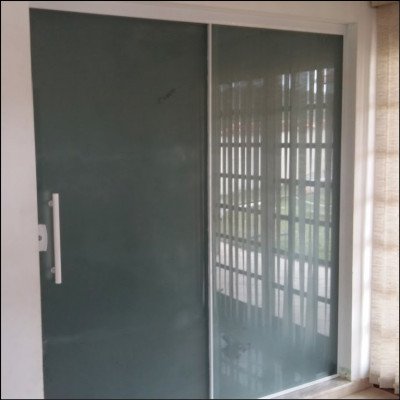 Porta 2 Folhas Jateado