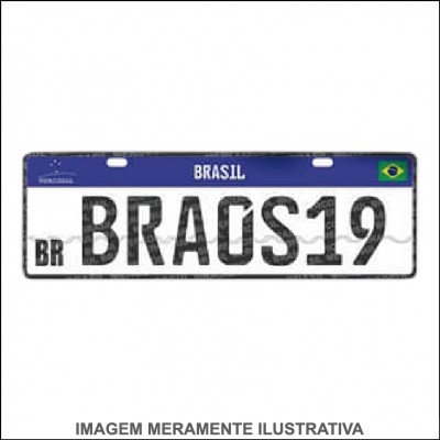 Placa Particular Tamanho Padrão e Mini