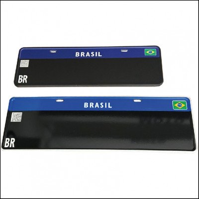 Placa Preta Tamanho Padrão e Mini - Colecionador