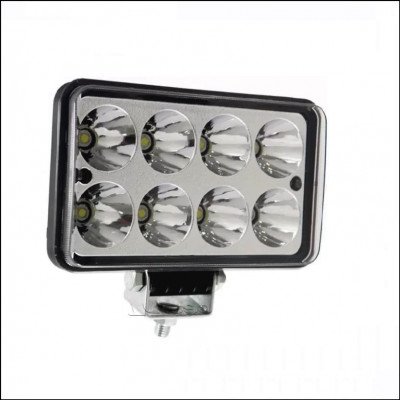 Farol Milha Retangular 8 Leds
