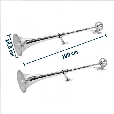 Buzina Marítima 1 para Caminhão Cromada