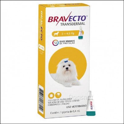 Bravecto para Cães de 2 a 4,5kg