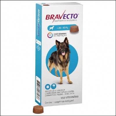 Bravecto para Cães de 20 a 40 Kg