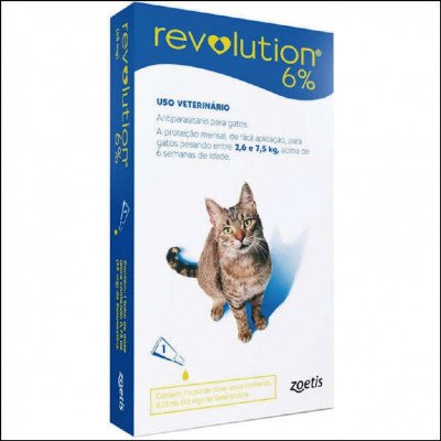 Revolution 6% Azul Gatos Zoetis