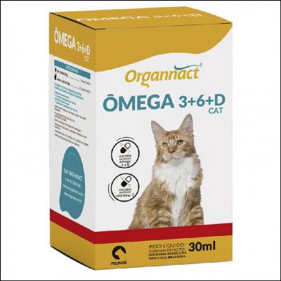 Ômega 3+6+D Cat Organnact 30ml