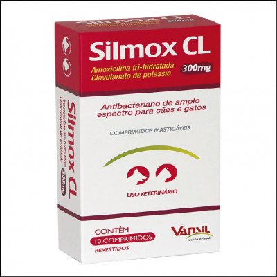 Silmox CL 300mg C/10 Comprimidos Mastigáveis
