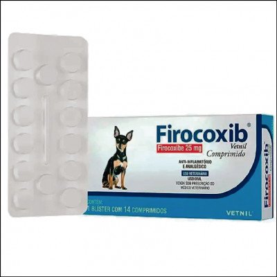 Firocoxib 25mg Para Cães Vetnil 14 Comprimidos