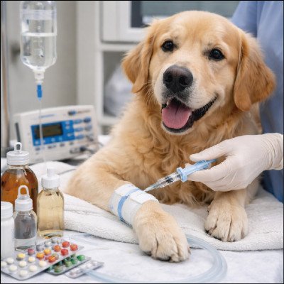 Aplicação de Medicamentos e Fluidoterapia