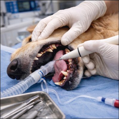 Odontologia Veterinária (limpeza de tártaro, extrações)