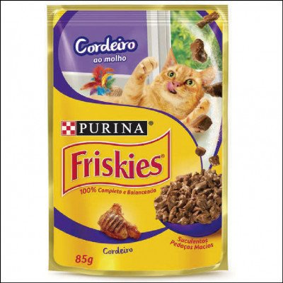 Sachê Friskies Cordeiro ao Molho para Gatos