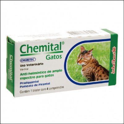 Chemital Gatos 4 Comprimidos