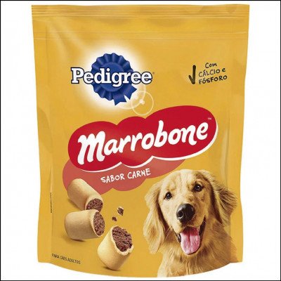 Biscoito Pedigree Marrobone Sabor Carne Para Cães Adulto