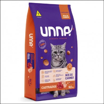 Ração Unna Gatos Castrados Mix Carnes