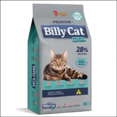 Ração Billy Cat Select Gatos Castrados 15Kg