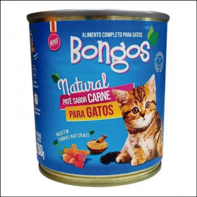 Bongos Patê Gatos Sabor Carne