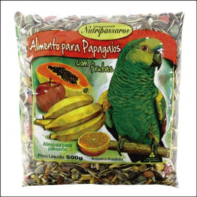 Mistura para Papagaios com Frutas Nutripássaros 500g
