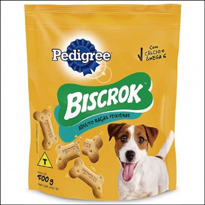 Biscoito Pedigree Biscrok Para Cães Adultos Raças Pequenas