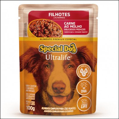 Sachê para Cães Filhotes Carne ao Molho Special Dog