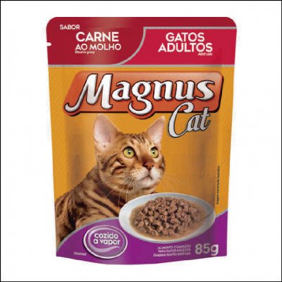 Magnus Cat Sachê Carne ao Molho para Gatos Adultos