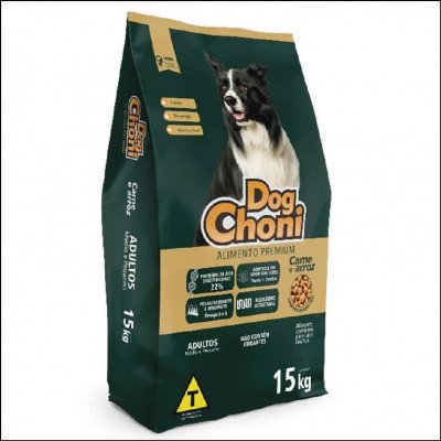 Ração Dog Choni Cães Adultos Carne e Arroz