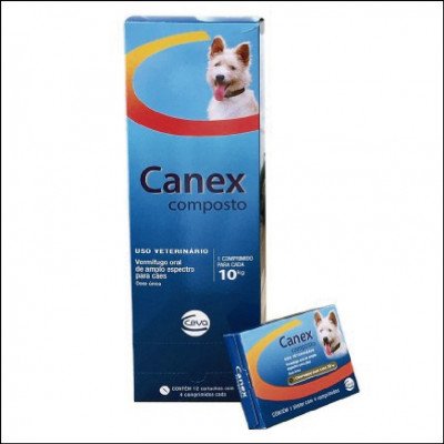 Vermífugo Canex Composto para Cães