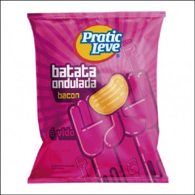 Batata Ondulada Bacon Pratic Leve