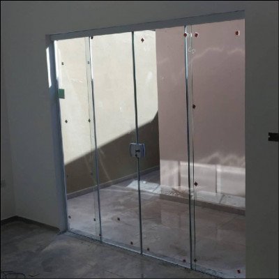 Porta 4 Folhas Incolor