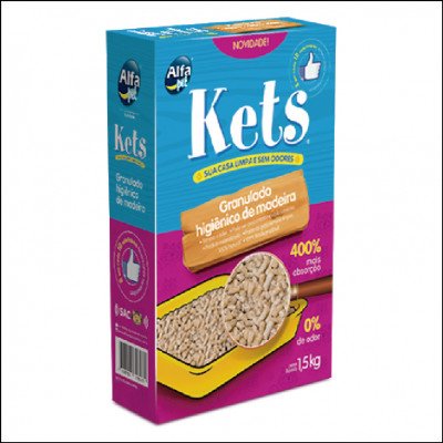Granulado Higiênico De Madeira Kets Caixa